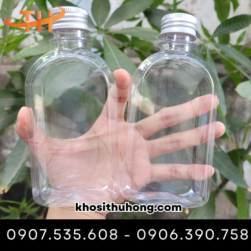 Chai nhựa nắp nhôm có thể dùng để đựng trà sữa