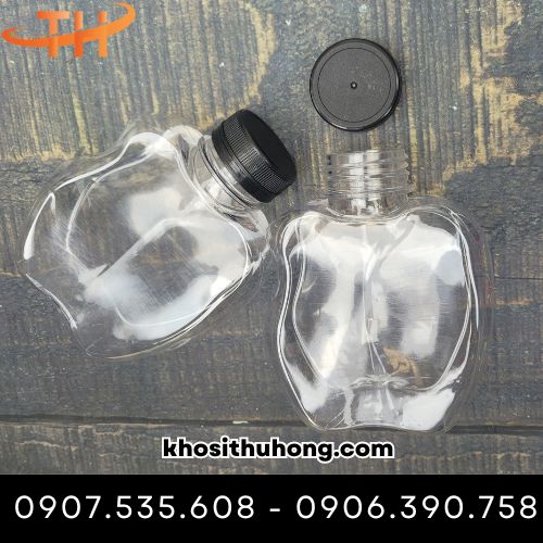 Chai nhựa nắp đen