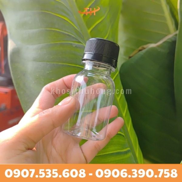 Chai nhựa tròn 50ml nhỏ gọn, đa năng Chai nhựa tròn 50ml nhỏ gọn, đa năng