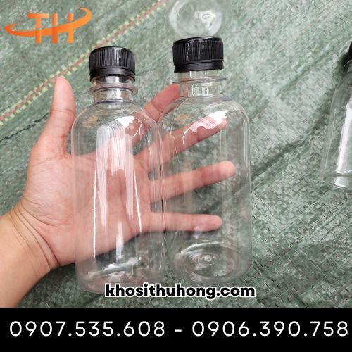 Chai nhựa tròn đựng nước sốt