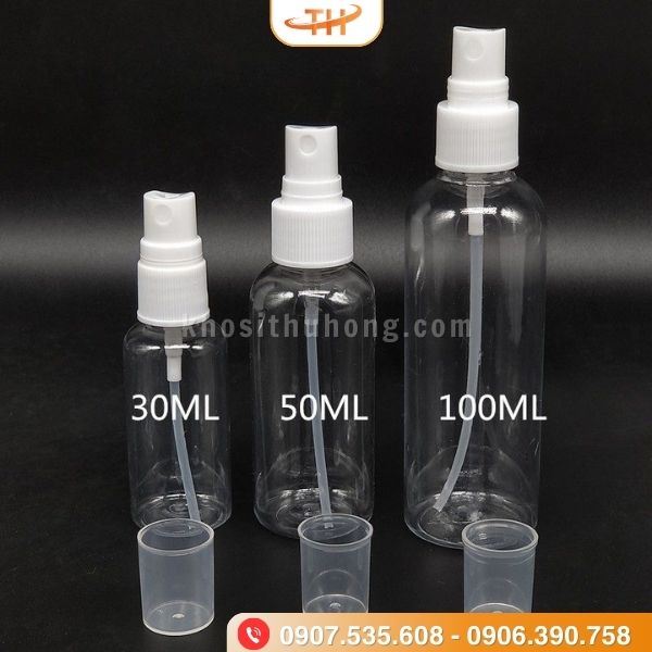 Chai nhựa vòi xịt 100ml với nhiều dung tích khác nhau Chai nhựa vòi xịt 100ml với nhiều dung tích khác nhau