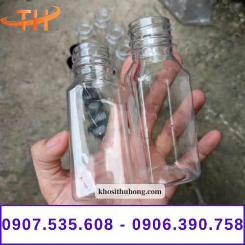 Chai nhựa vuông 100ml