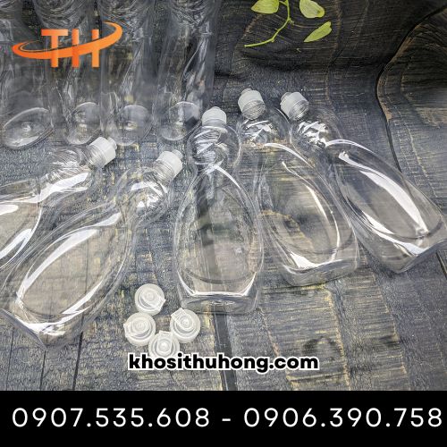 Chai nhựa nắp bật có độ trong suốt