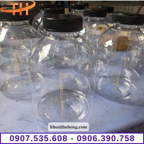 Chai nhựa tròn lùn giá rẻ