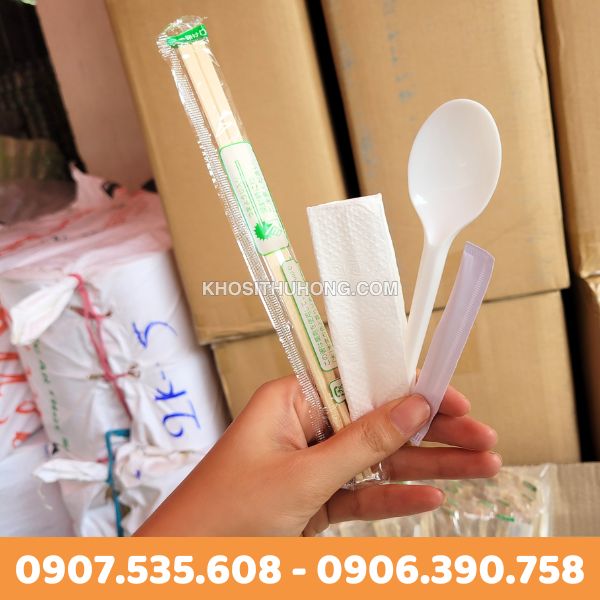 Combo muỗng đũa dùng 1 lần tiện lợi Combo muỗng đũa dùng 1 lần tiện lợi