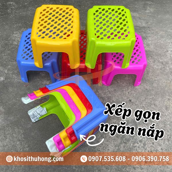 Dễ dàng xếp chồng giúp tiết kiệm diện tích Dễ dàng xếp chồng giúp tiết kiệm diện tích