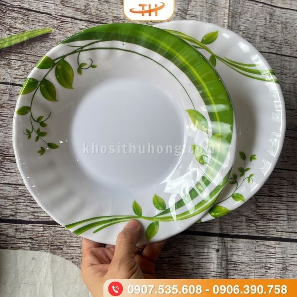 Dĩa nhựa với hoạ tiết trang trí hiện đại Dĩa nhựa với hoạ tiết trang trí hiện đại