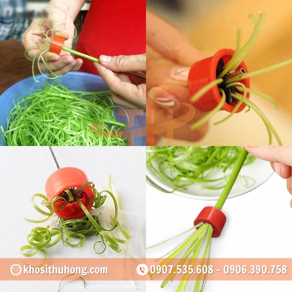 Dụng cụ chẻ rau muống giúp rút ngắn thời gian sơ chế Dụng cụ chẻ rau muống giúp rút ngắn thời gian sơ chế