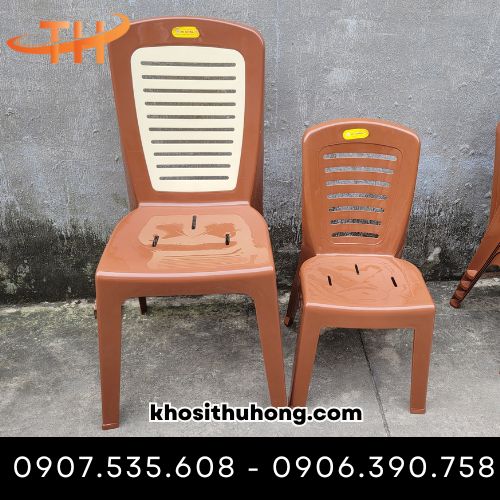 Ghế nhựa tựa lưng 9 sọc