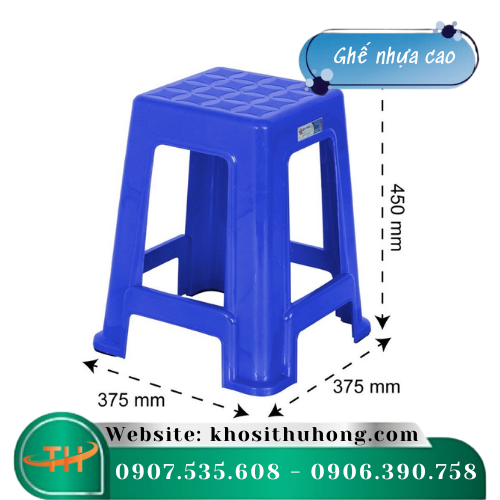 Ghế cao không dựa dễ di chuyển
