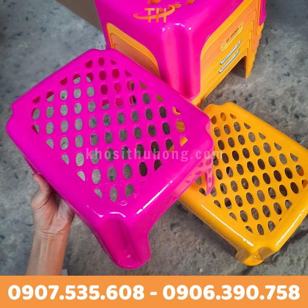 Ghế nhựa lùn mặt lưới Ghế nhựa lùn mặt lưới