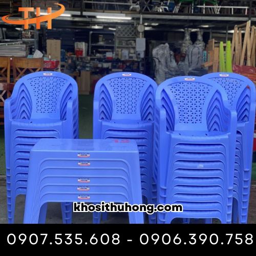 Ghế nhựa tựa lưng bền bỉ, chất lượng cao