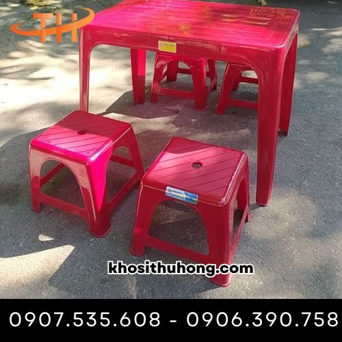 Bàn ghế nhựa quán nước