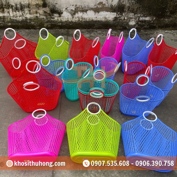 Giỏ nhựa đi chợ với đa dạng kiểu dáng và phù hợp nhiều nhu cầu Giỏ nhựa đi chợ với đa dạng kiểu dáng và phù hợp nhiều nhu cầu