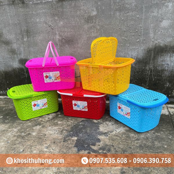 Giỏ nhựa đựng đồ đi sinh với thiết kế tiện lợi Giỏ nhựa đựng đồ đi sinh với thiết kế tiện lợi