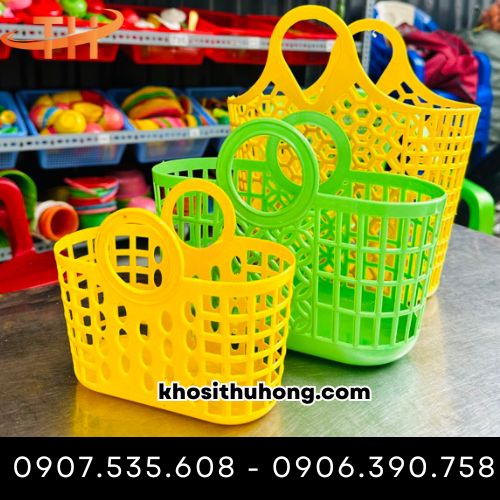 Giỏ nhựa có quai xách nhỏ