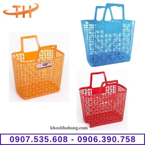 Giỏ nhựa có quai xách