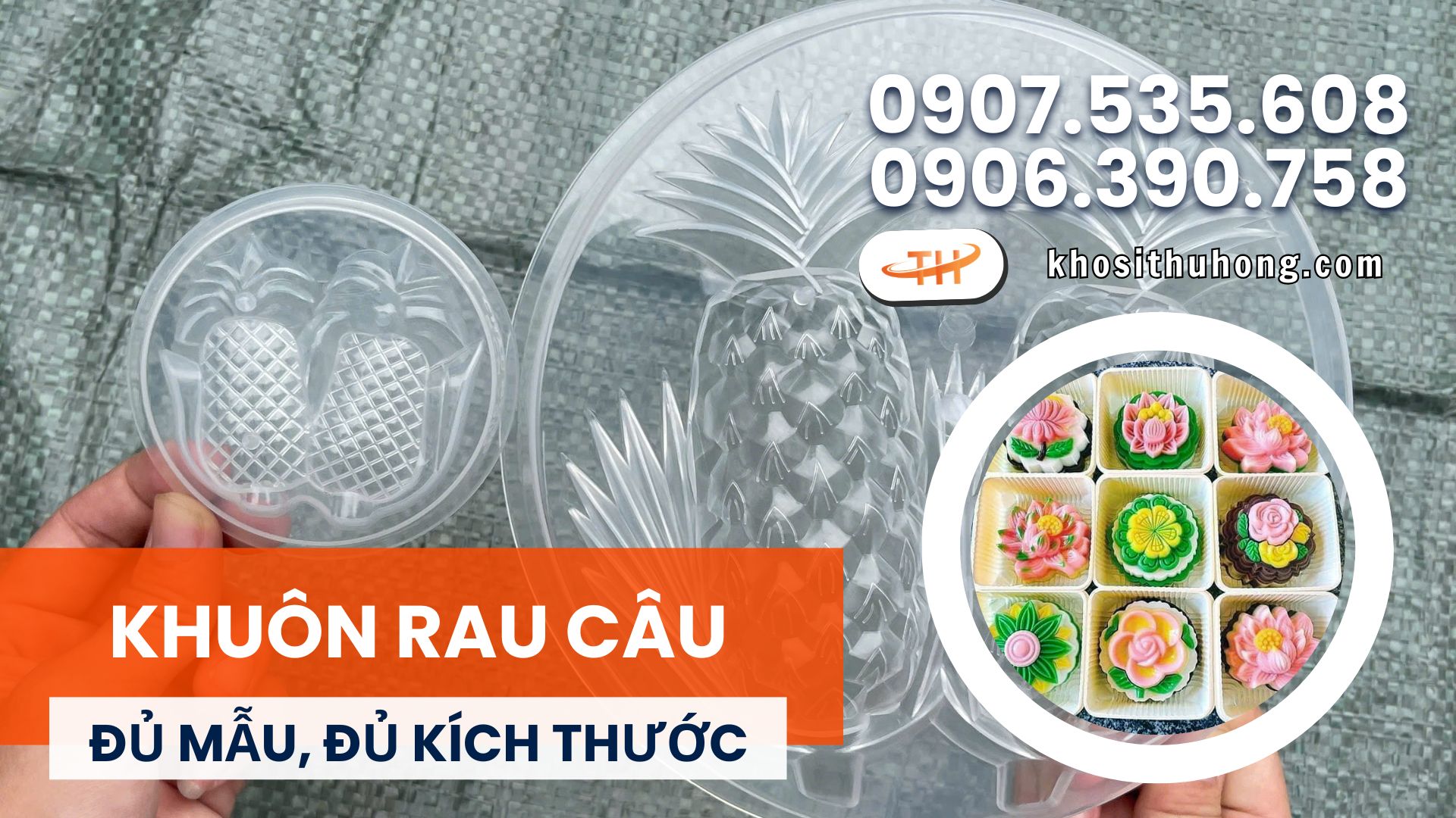 Mua khuôn rau câu sỉ chất lượng, mẫu mã đa dạng tại Thu Hồng