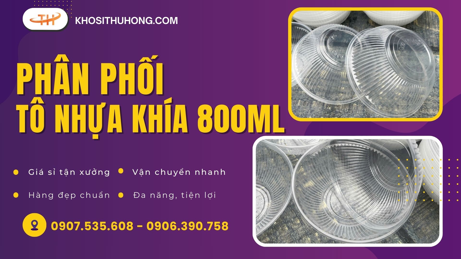 Tô khía 800ml - Lựa chọn hàng đầu của các quán ăn xu hướng