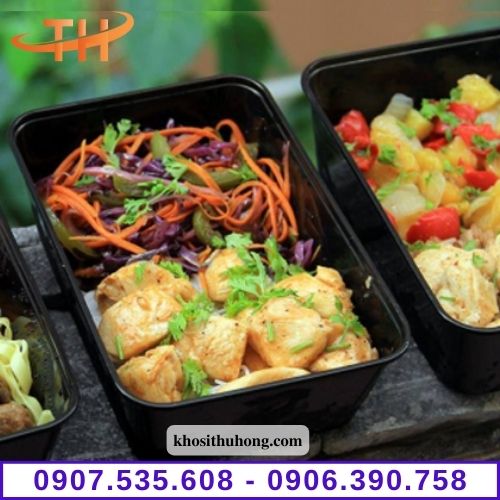 Hộp nhựa đen chữ nhật