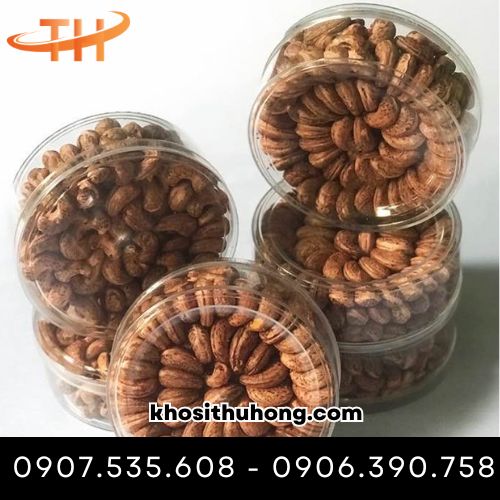 Hộp nhựa tròn mica đựng hạt điều