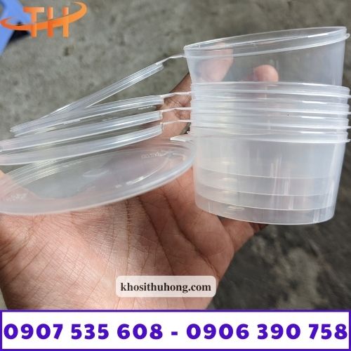 Hộp nhựa nhỏ đựng nước chấm có nắp