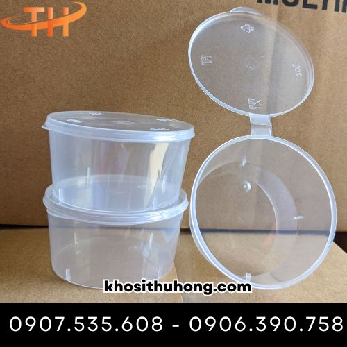 Hộp đựng nước chấm nắp liền