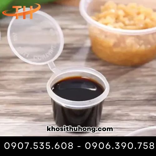 Hộp đựng nước sốt giúp quá trình đóng gói chuyên nghiệp hơn