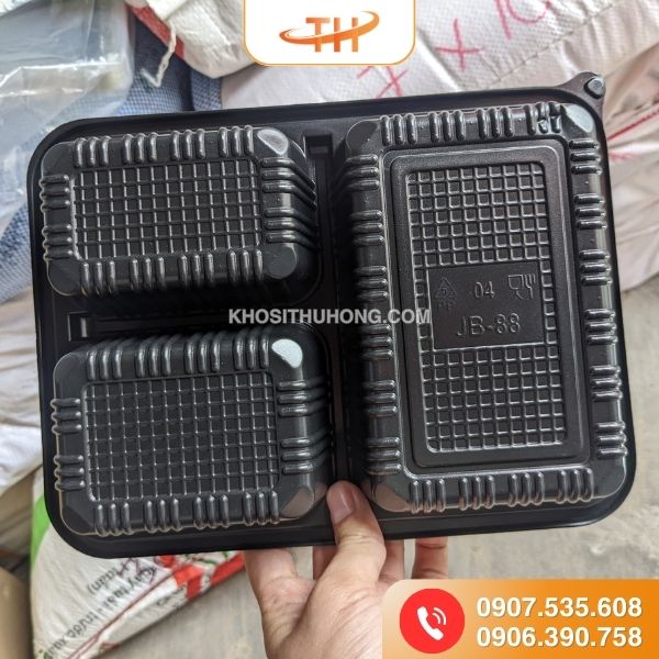 Hộp nhựa HT19 3 ngăn dùng một lần siêu tiện dụng Hộp nhựa HT19 3 ngăn dùng một lần siêu tiện dụng