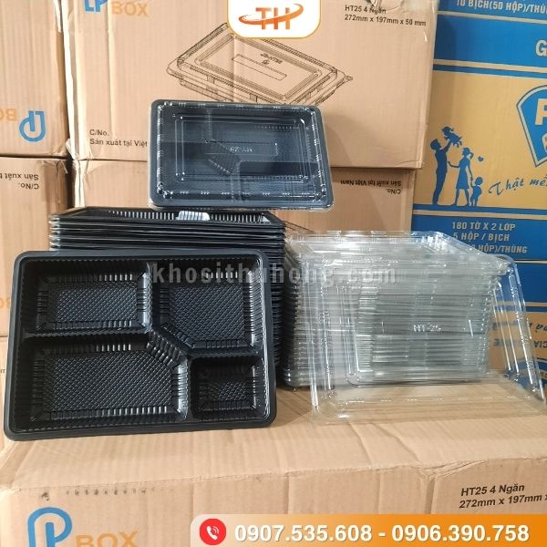 Hộp HT25 4 ngăn chất liệu nhựa cao cấp Hộp HT25 4 ngăn chất liệu nhựa cao cấp
