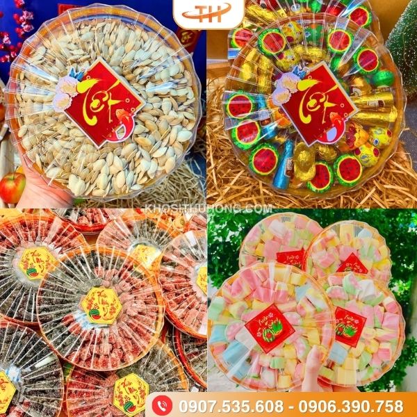 Hộp mica tròn nắp mặt trời T.1375-2 đựng bánh kẹo mứt ngày Tết Hộp mica tròn nắp mặt trời T.1375-2 đựng bánh kẹo mứt ngày Tết