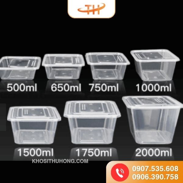 Hộp nhựa chữ nhật gồm nhiều kích thước khác nhau Hộp nhựa chữ nhật gồm nhiều kích thước khác nhau