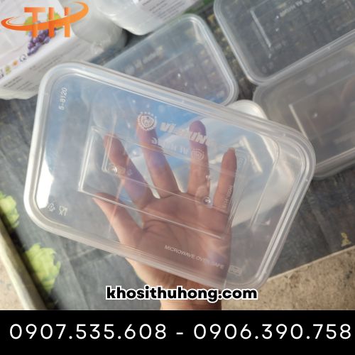 Hộp nhựa chữ nhật 750ml