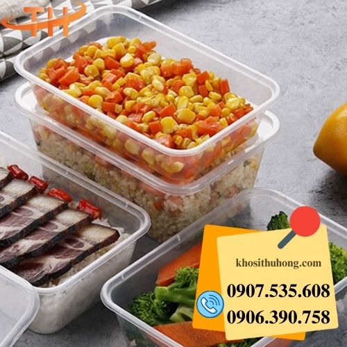 hộp nhựa chữ nhật 1000ml