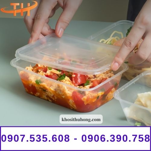 Hộp nhựa chữ nhật có nắp