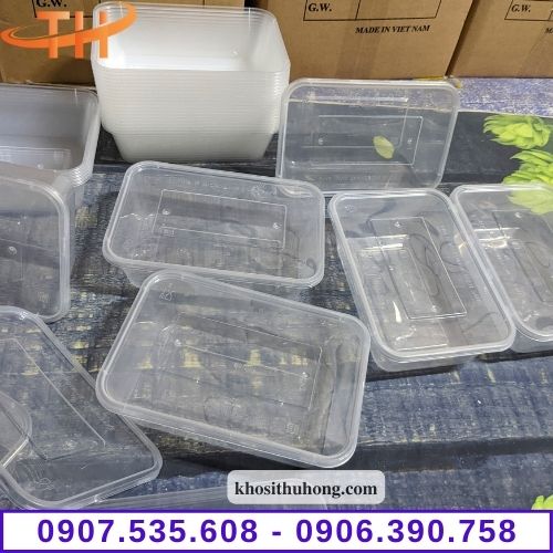 Hộp nhựa chữ nhật có nắp