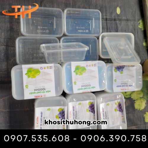 Hộp nhựa chữ nhật có nhiều kích thước