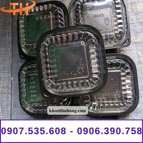 Hộp nhựa đen tròn