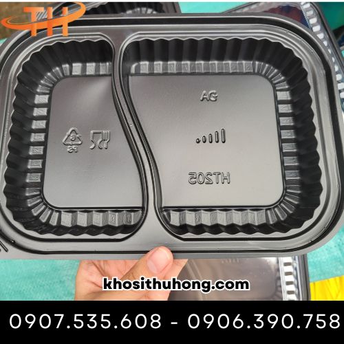 Hộp nhựa đế đen HT205