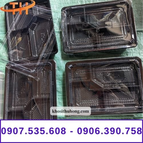 Hộp nhựa đế đen ht25