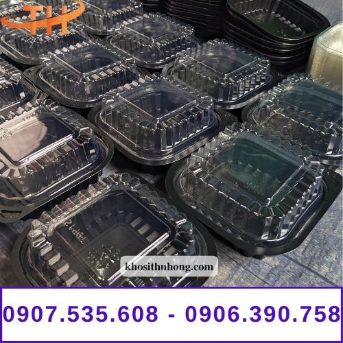 Hộp nhựa đế đen ht12