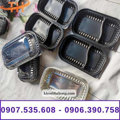 Hộp nhựa đế đen ht17