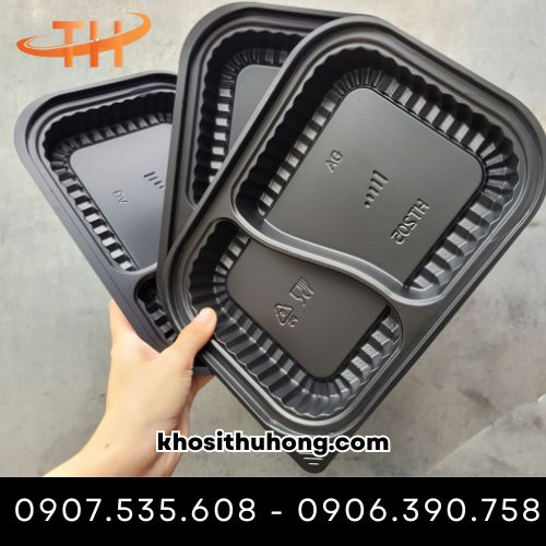 Hộp nhựa đế đen HT205