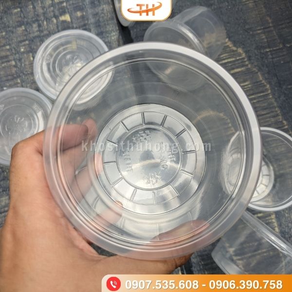 Hộp nhựa dùng 1 lần đựng cháo, súp, chè Hộp nhựa dùng 1 lần đựng cháo, súp, chè