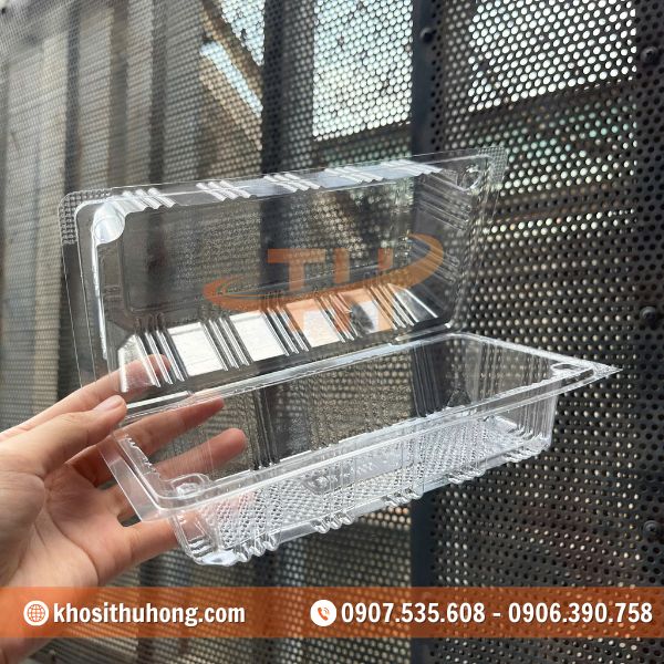 Hộp nhựa đựng bánh HH-151 làm từ nhựa an toàn, không mùi Hộp nhựa đựng bánh HH-151 làm từ nhựa an toàn, không mùi