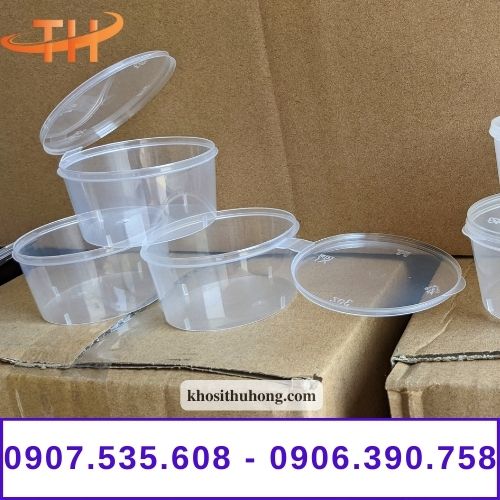 Hộp nhựa nhỏ đựng nước chấm có nắp