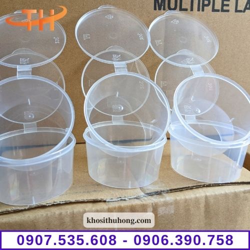 Hộp đựng nước chấm nắp liền