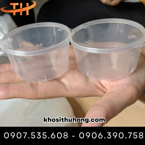 Hộp nhựa đựng nước sốt nắp liền