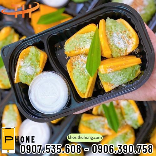 Hộp đế đen 2 ngăn