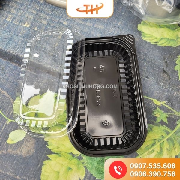 Hộp nhựa HT17 đế đen loại 1 ngăn chất liệu nhựa cao cấp Hộp nhựa HT17 đế đen loại 1 ngăn chất liệu nhựa cao cấp